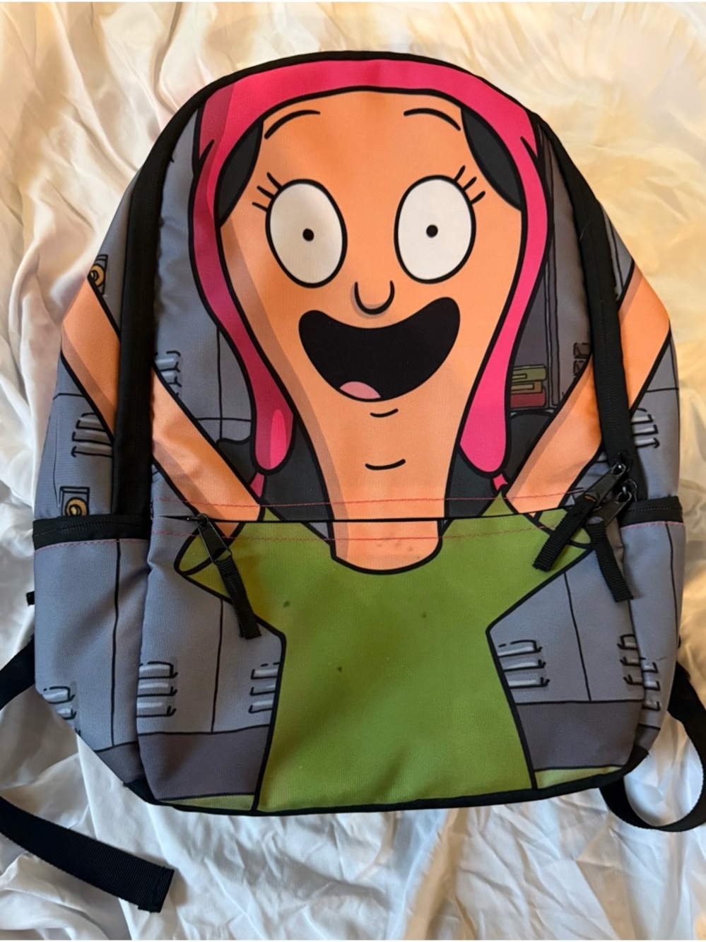 Bob's Burgers Louise Belcher Kids Backpack Pink Bunny Ears
